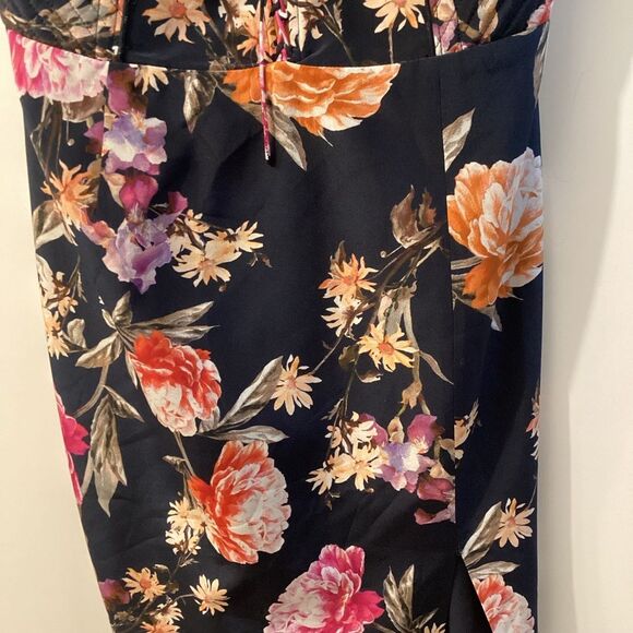 Nicholas Lucile Corset Floral Midi Dress Women’s Designer Summer Party Wedding - Picture 2 of 16